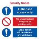 Security Notice Rigid PVC