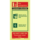 CO2 Fire Extinguisher Instructions Vinyl